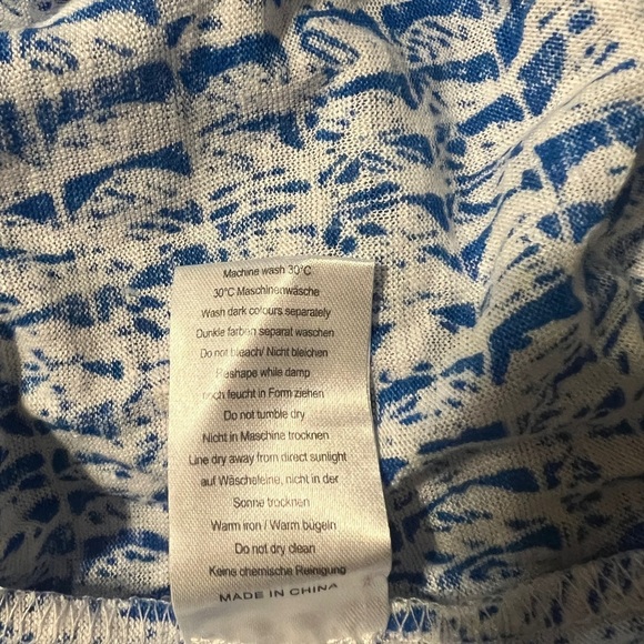 POETRY FASHION Linen T-SHIRT MIDNIGHT CREAM, SIZE 18 - Picture 5 of 10